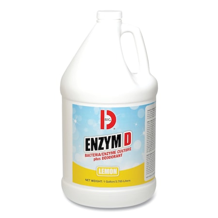 Big D Enzym D Digester Liquid Deodorant, Lemon, 1 gal, PK4 150000